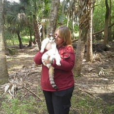 Heather holding Rumi - Myakka River State Park March 19, 2015