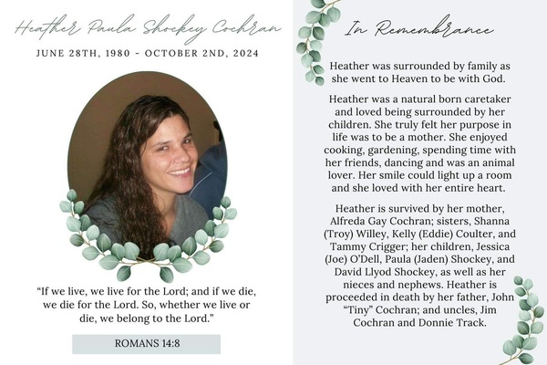 Heather Paula Shockey-Cochran