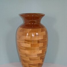 oak and cherry urn made for Heather