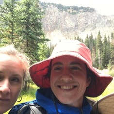 Heather, Liz, & Sarah hike in CO 2018