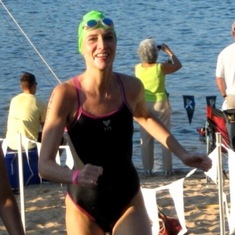 Heather triathlon swim