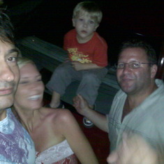 Anthony Sarno, Heather,  Chris Speaker and his son Max. 4 July in Atlanta, GA