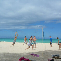 Waimanalo beach volleyball