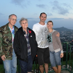 Tentalus lookout with Heber's parents