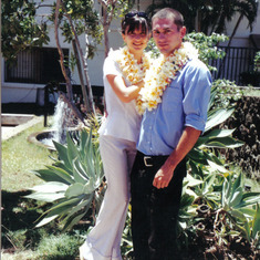 Olga and Heber somewhere in Hawaii in 2002 (pre-Olya)