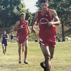 Heber competing for the BYUH cross country team, circa 2002-2003
