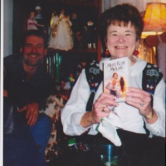 mom loved romance novels, a gift we gave her for xmas