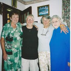Helen, Ann Culloty, Shiela Peeters & Norrie enjoying the craic in Knocknaboul