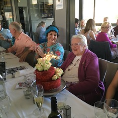 Helen's 90th Birthday Party - with Fabia
