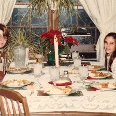 Holiday dinners were special occasions at her house 