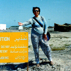 "We did it," in liberated Kuwait, Feb. 1992.