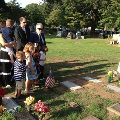 Memorial service in Metuchen, NJ, attended by 25 family and friends (Aug. 6, 2012).