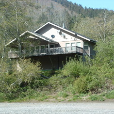 Back of Bill & Helen's house, 'River Run', Brookings, Oregon, April 2009