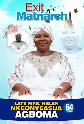 HELEN NKEONYEASUA AGBOMA