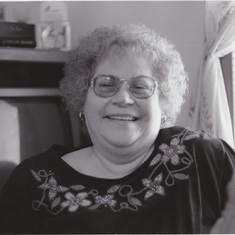 Mom, in her house in Plattsburgh.  I had to do B&W photos of people for my photography class.
