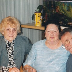 Helene with her brother Pete and his wife, Helga