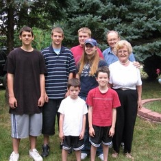 With six of their eight grandchildren!