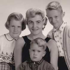 Mom, Kris, Steve, and Randy ~1960