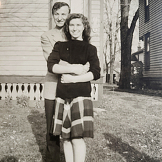 Jack & Helen when dating, ca. 1946-8