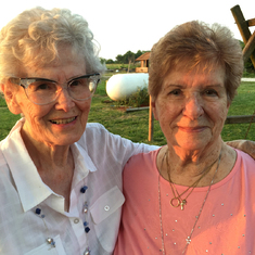 85th birthday – Helen with dear friend Gwen Starmer, 2016