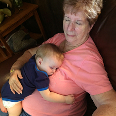 85th birthday – Napping with Jeffrey III, 2016