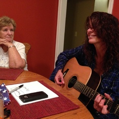 With Kathy singing, 2014 