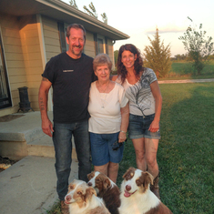 With Kathy & Mike, Sweet Pea, Bella & Gibson, 2014