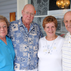 Jack & Helen with lifelong friends Don & Shirley Parks, 2010