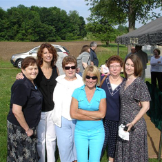 At sister Doris' funeral in 2009 – Sister-in-law Irene, daughter Kathy, Helen, niece Debbie, sister Phyllis, and niece June