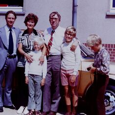 Helga & Horst with their three sons and Gerold Sievers her brother