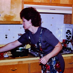 In her 1st Kitchen, she always had a surprise cooking, if not a "mishmash" of left overs.