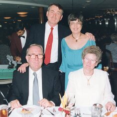 Ma & Pa and Jim & Cora Moyers (Yezmin's parents) on one of their cruises together.  