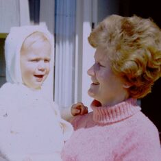 Helga with 3rd son Detlef 1966