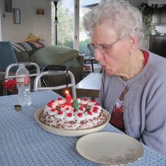 Mum on 91st birthday