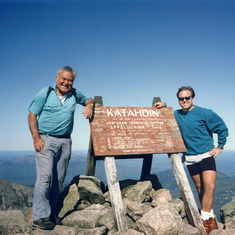 Climbing Mt Katahdin, Maine with Paul - 1992