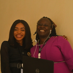 Favour Makava And Henriatta at UMB-Nigeria office 