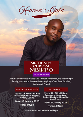 Henry Chisom Mbikpo