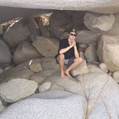 Cave squattin — in Agua Caliente, Baja California Sur, Mexico