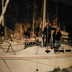 Herb sail San Juan Islands. Roche Harbor, Canada Sept1996