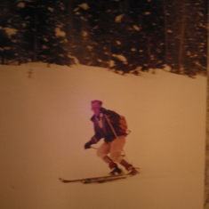 Herb skiing in the Alps