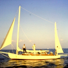Herb's sailboat the Hotai 