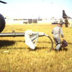 C130 fuel Hose broke off & stayed on the HH-3 probe Herb's end of flight