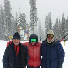 Three Skiers