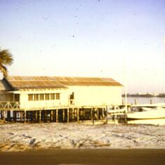 The Hotai moored in old church property Hwy 98 Ft. Walton Beach, Fl 1965