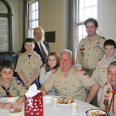 Some of Herbs hundreds of friends thru Scouting ...the Legend lives on of Troop 54 Thanks to Herb  taken about 2009  one of many Troop 54 Eagle Scout ceremonies Eagle Scout: Bill Gustafson  Feb 2009