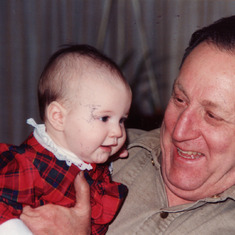 Grandpa and his girl, 12-28-87