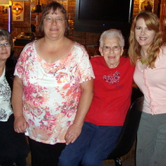 Niece Debbie, daugther Mary Ann, sister-in-law May, and daughter Lynn