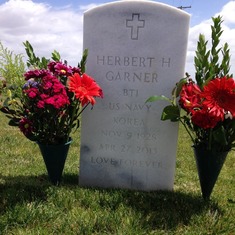 Flowers for Daddy, always in my heart. Love forever Mary Ann