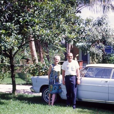 Herb's mother Rose & Herb in Florida in the middle 1960's.