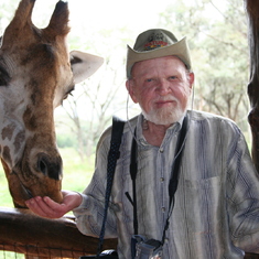 Dad made a friend in Kenya - outside of Nairobi